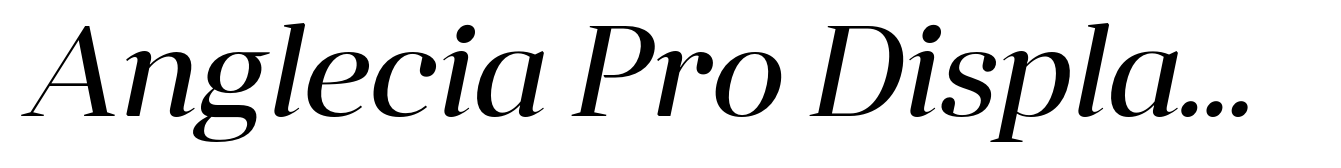 Anglecia Pro Display Italic